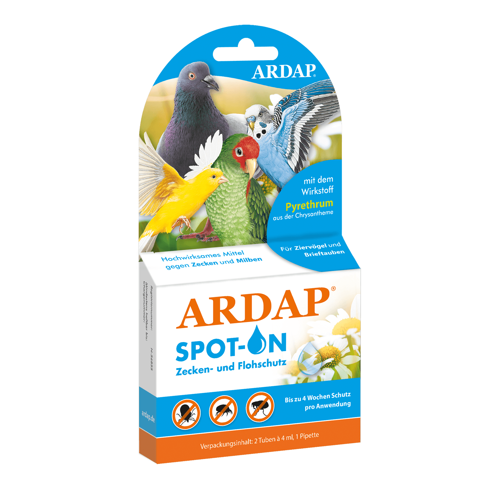 ardap-repell-spot-on-f-r-v-gel-zeckenmittel-2-tuben-pipette image 1