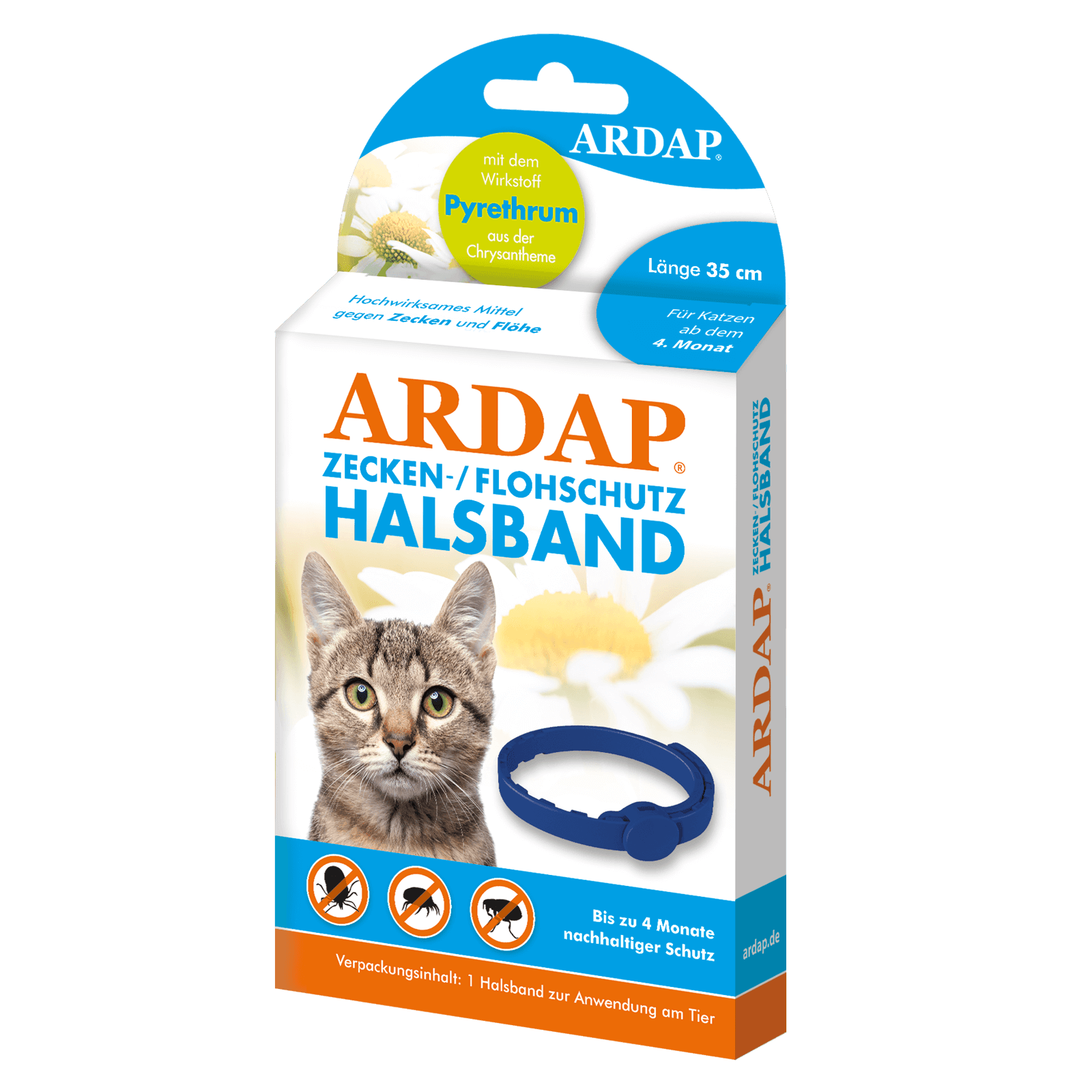 ardap-repell-zecken-flohhalsband-katze-pyrethrum-4-monate image 1