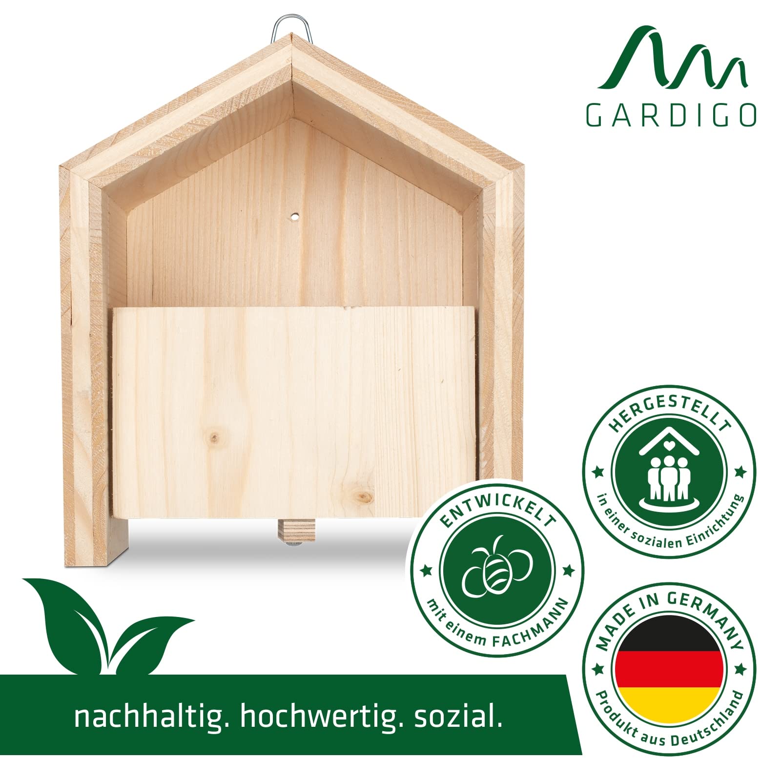 gardigo-tier-haus-nistkasten-halbhh-hle-rotkehlchen-set image 2