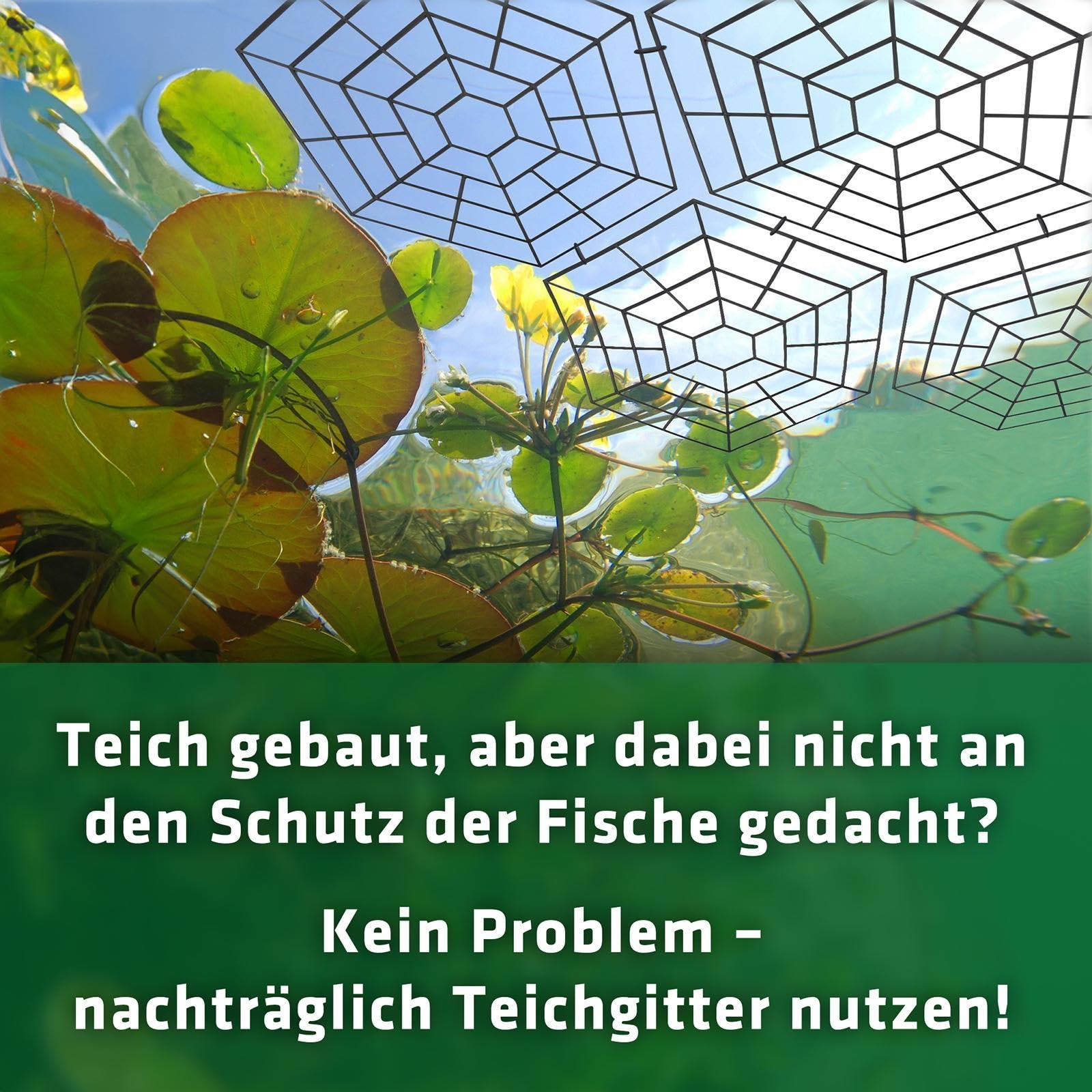gardigo-vogel-frei-teichgitter-20er-set-reiherschutz image 7