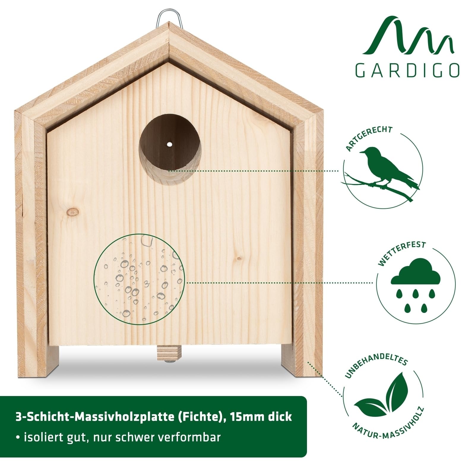 gardigo-tier-haus-nistkasten-vogelhaus-insektenhotel-holz image 2