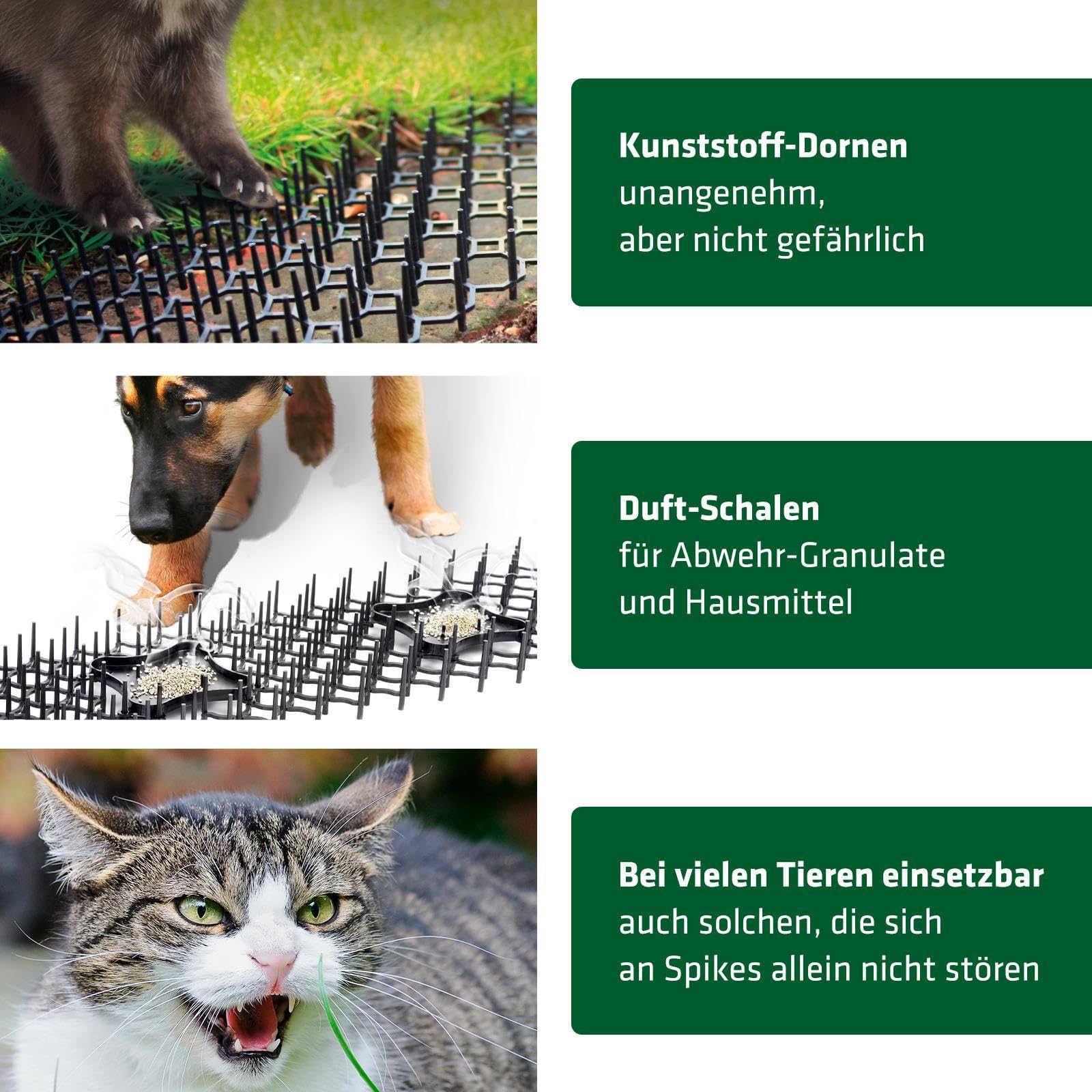 gardigo-vogel-frei-dornengitter-12er-set-katzenabwehr image 2