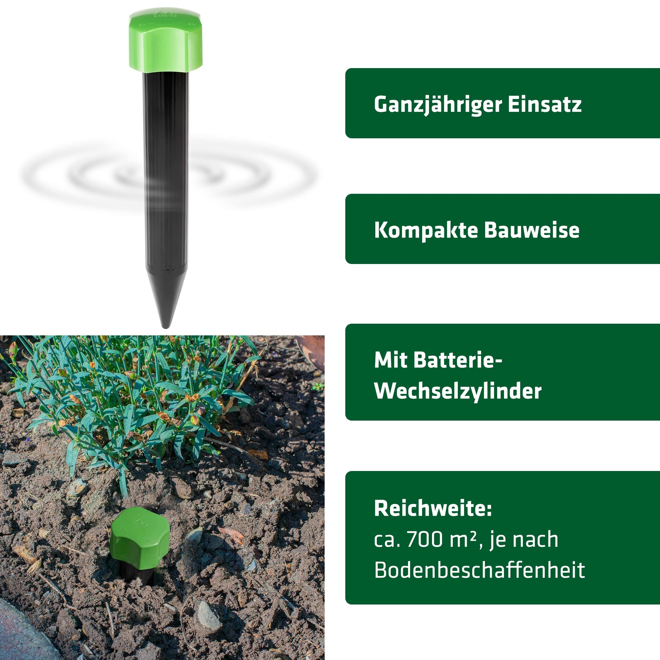 gardigo-m-use-feind-maulwurfschreck-mini-2er-set-400-hz image 2