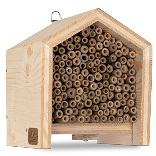 gardigo-tier-haus-bienenhotel-massivholz-mit-bambus-nisthilfe image 8