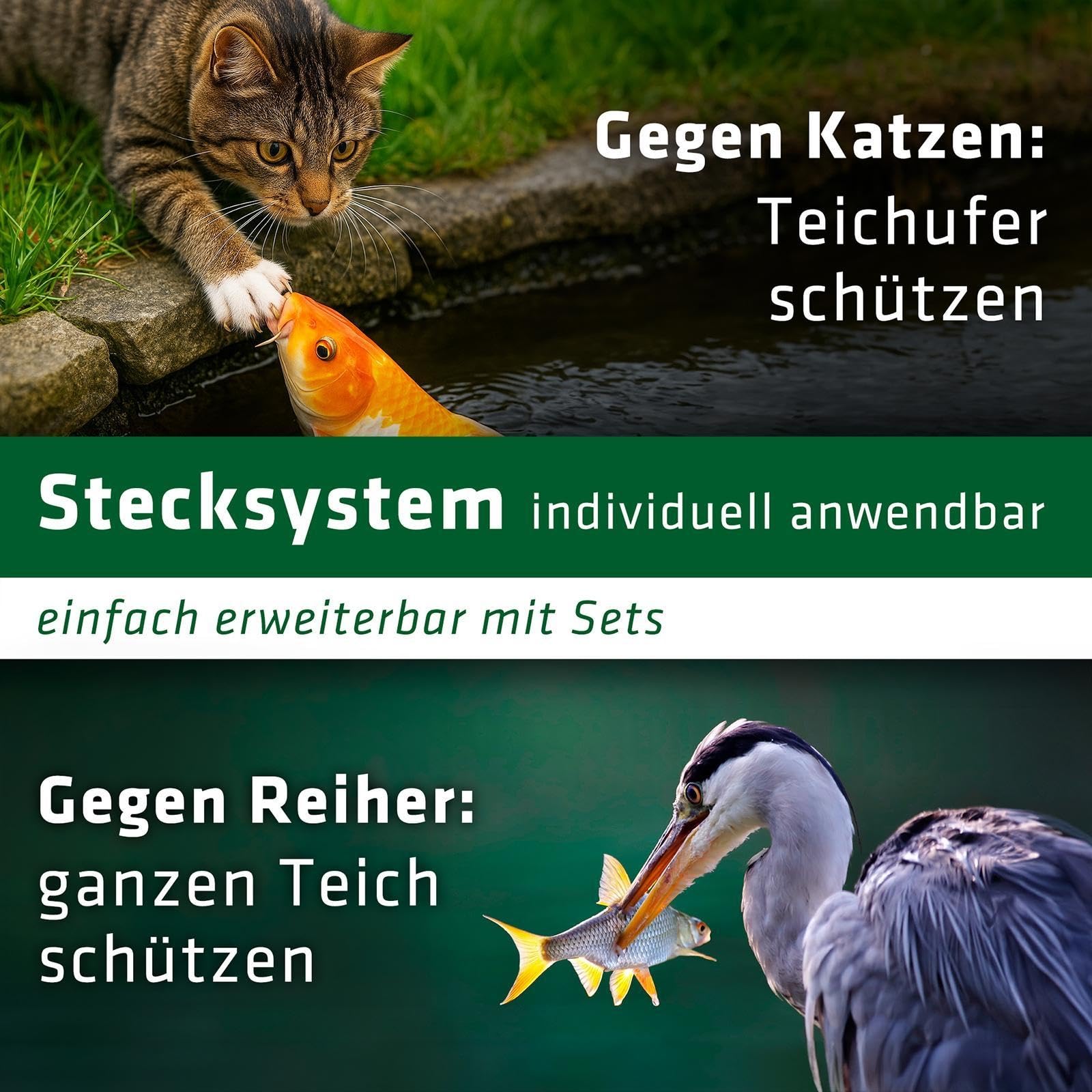 gardigo-vogel-frei-teichgitter-20er-set-reiherschutz image 2