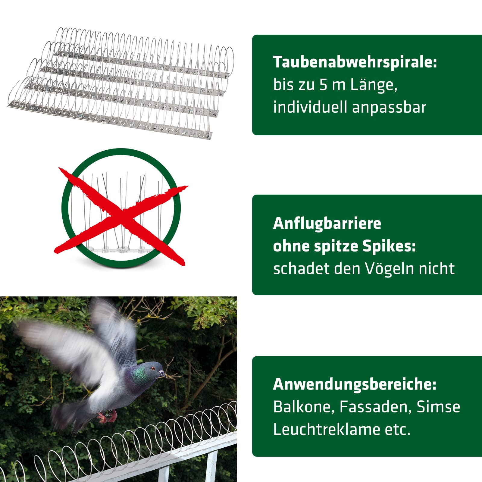 gardigo-vogel-frei-taubenabwehr-spirale-10m-edelstahl image 2