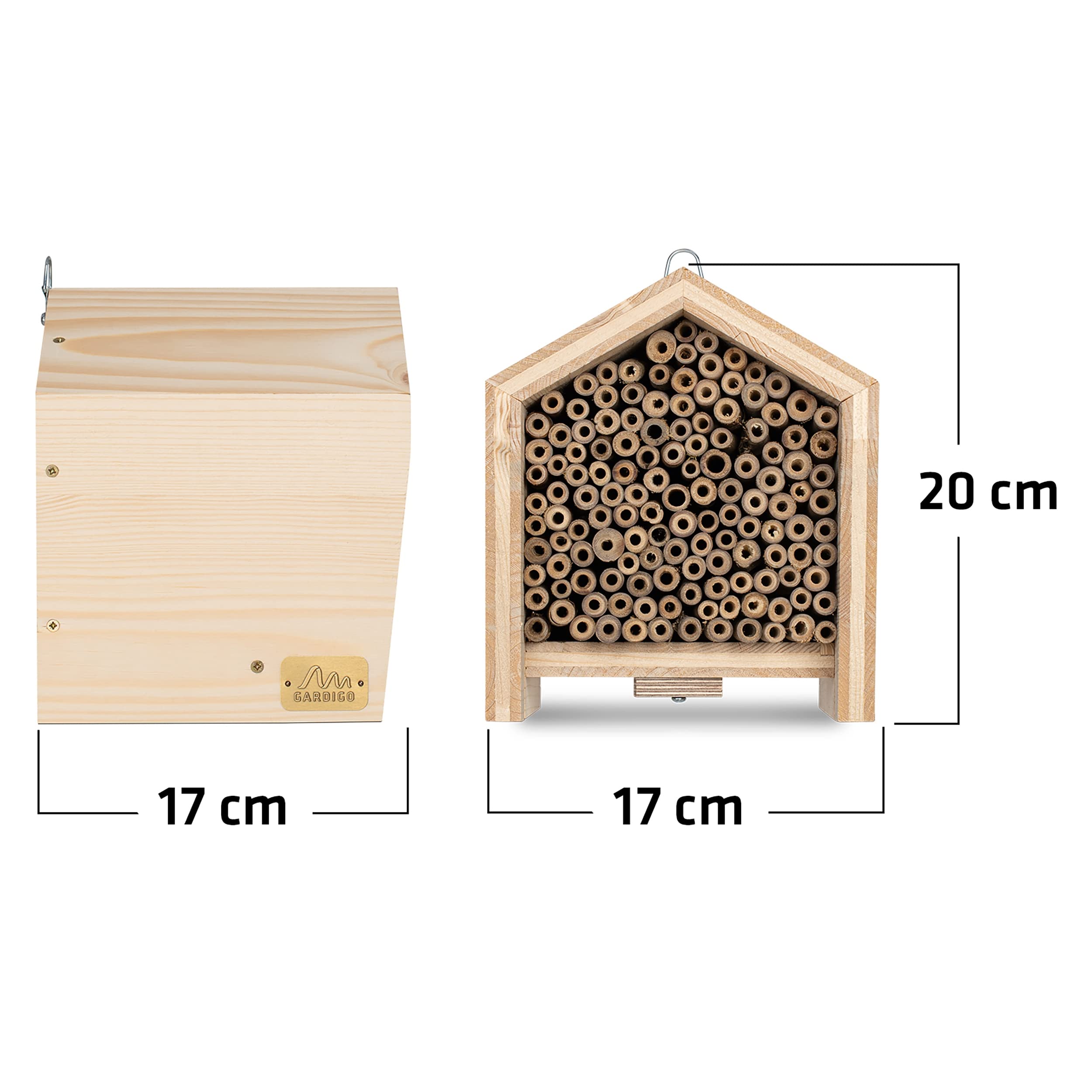gardigo-tier-haus-bienenhotel-massivholz-mit-bambus-nisthilfe image 3