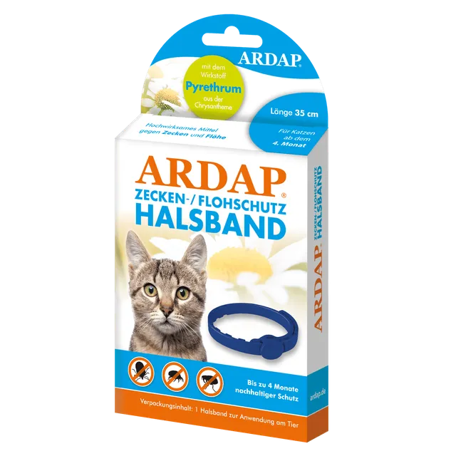 ardap-repell-zecken-flohhalsband-katze-pyrethrum-4-monate image 1