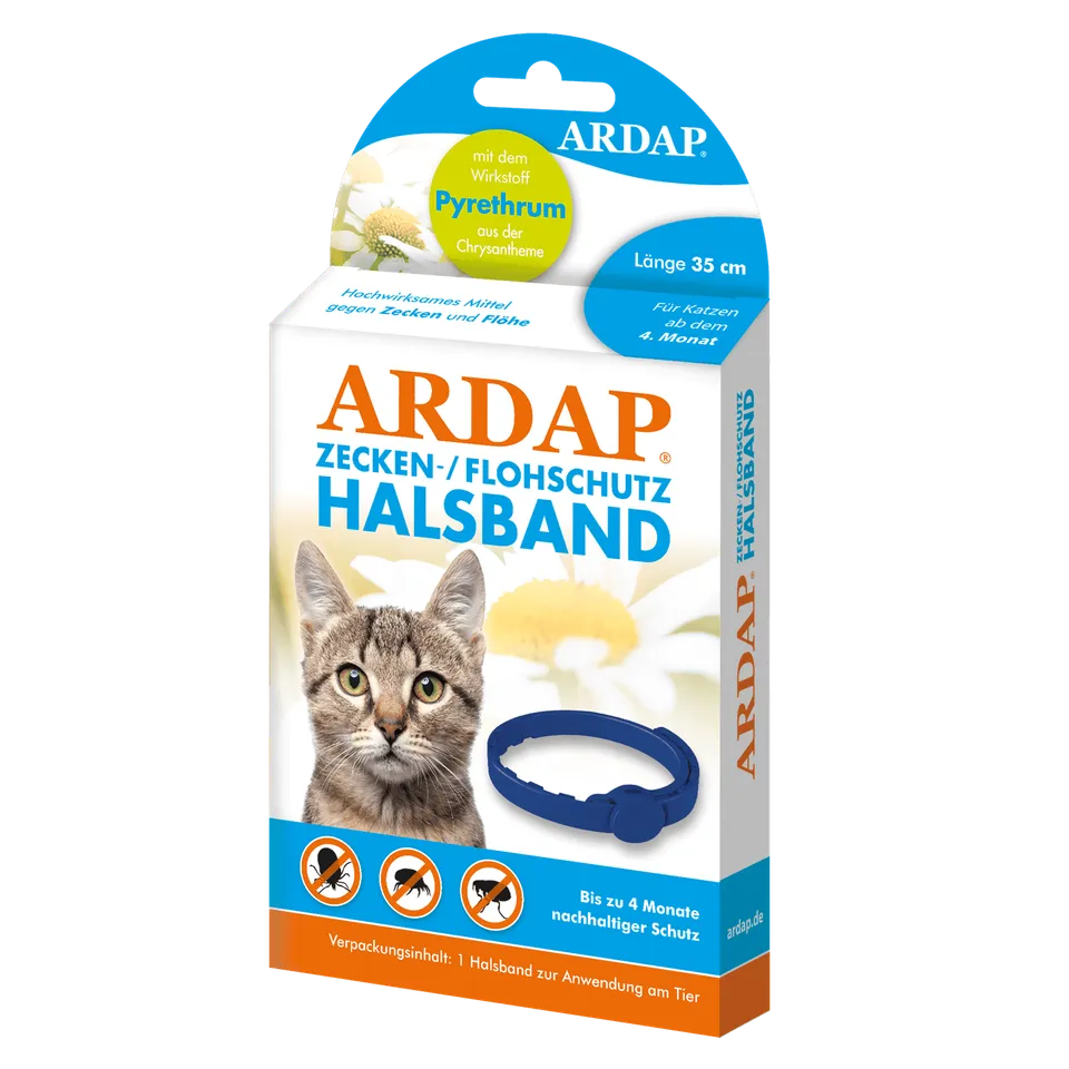ardap-repell-zecken-flohhalsband-katze-pyrethrum-4-monate image 1