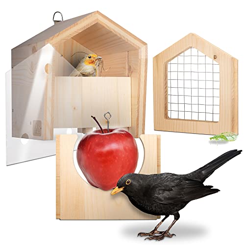 gardigo-tier-haus-nistkasten-halbhh-hle-rotkehlchen-set image 8