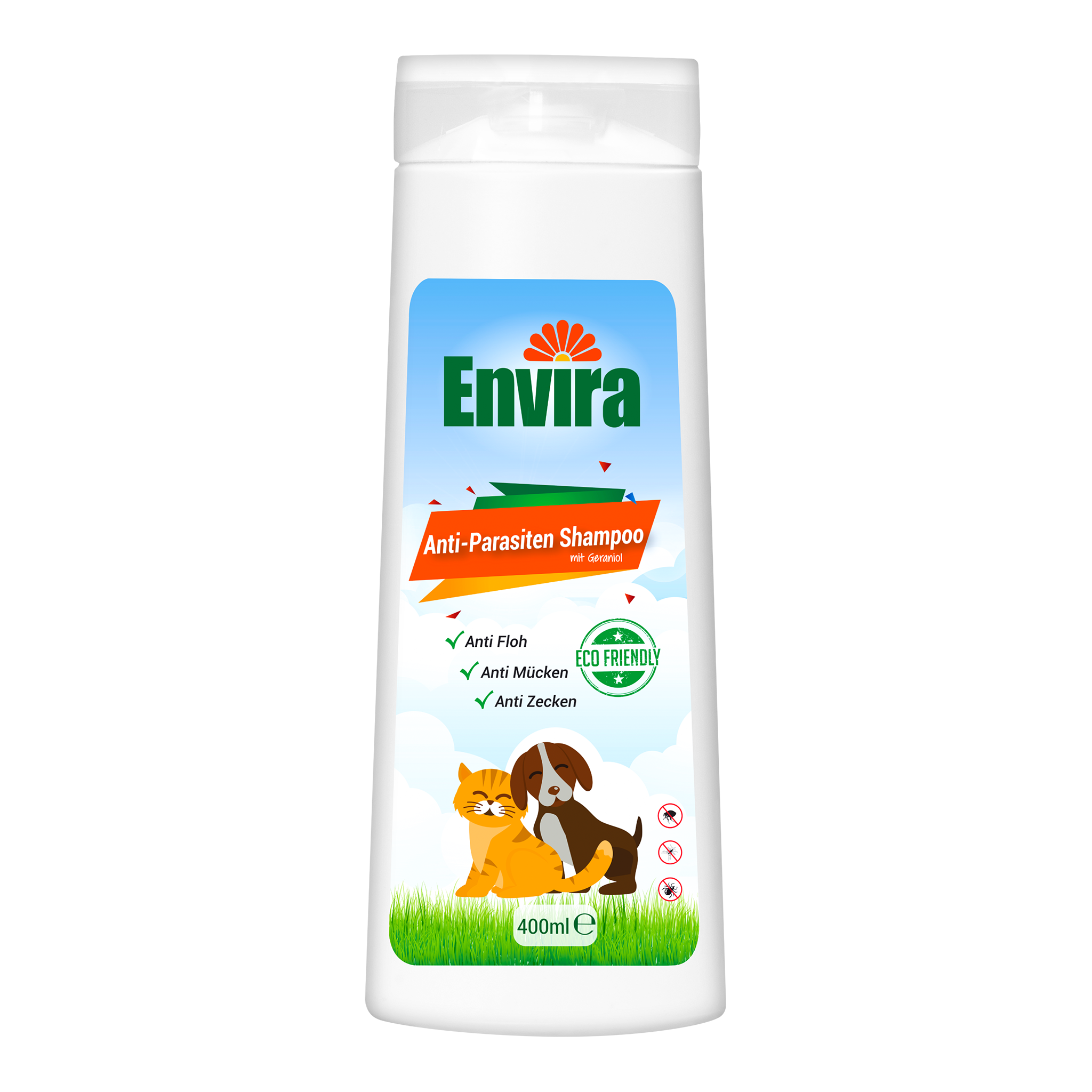 envira-vet-anti-parasiten-shampoo-hund-katze-400ml-mit-geraniol image 1